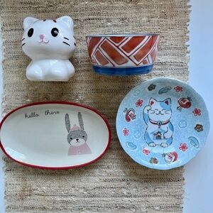 Bundle of 4 Cute Ceramic Vessels!
